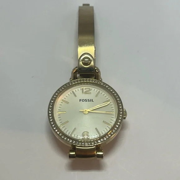 Fossil Georgia Stainless Steel ES3227 Gold Tone Watch - Picture 3 of 7